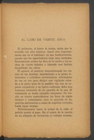 Al cabo de veinte años