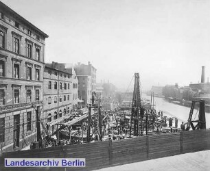 Baubeginn der Stadteisenbahn an der Jannowitzbrücke