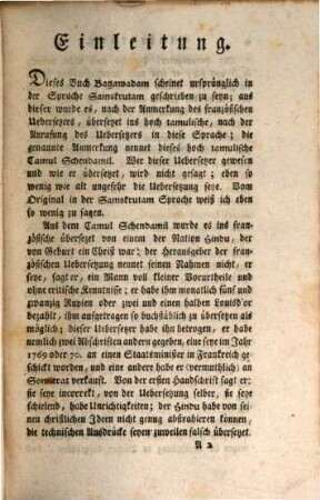Sammlung asiatischer Originalschriften : indische Schriften. 1. 1791