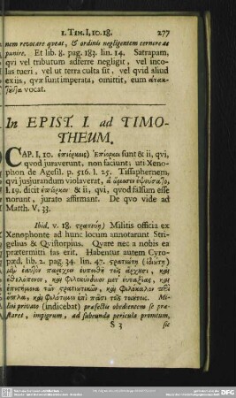 In Epist. I. ad Timotheum