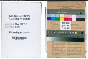 Entnazifizierung Lothar Froembgen , geb. 04.06.1894 (Kaufmaennischer Angestellter)