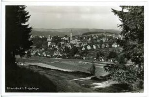 Eibenstock. Blick auf Eibenstock