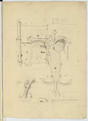 Türschloss, Dausenau: Ansicht (aus: Skizzen- und Fotoalbum 19)