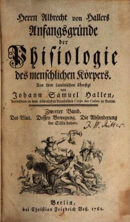 Anfangsgründe der Phisiologie des menschlichen Körpers, 2