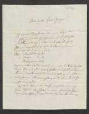 Brief von Johann Baptist Gürster an M. Schmöger