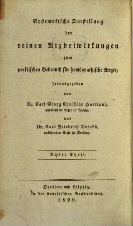 Systematische Darstellung der antipsorischen Arzneimittel in ihren reinen Wirkungen. 2