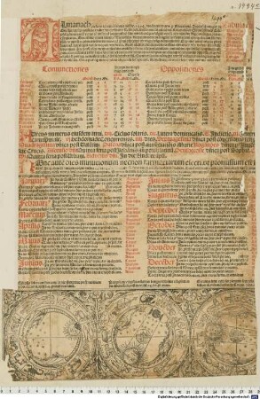 Almanach presens ad annu[m] salutis nostre. 1494. : [Berechnet für Erfurt]