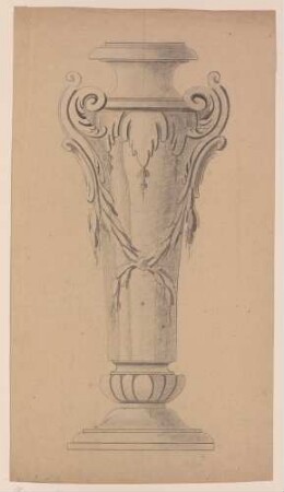 Entwurf für eine hohe Vase