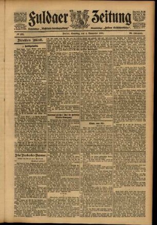 Zweite Ausgabe vom Samstag, den 04. November 1905.