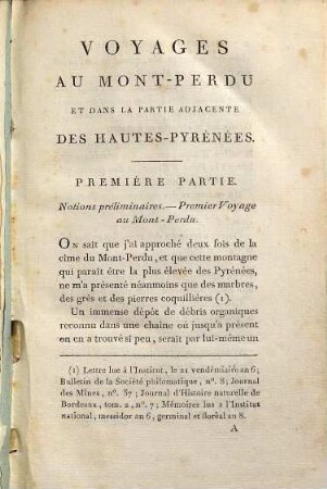 Voyages au Mont-Perdu et dans la partie adjacente des Hautes-Pyrénées