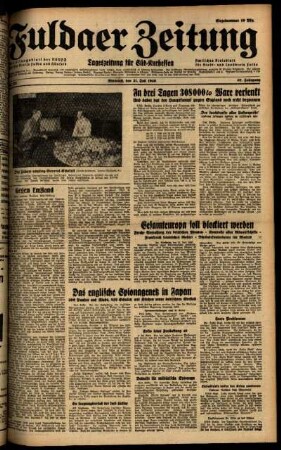 Ausgabe vom Mittwoch, den 31. Juli 1940.