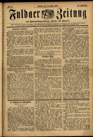 Ausgabe vom Freitag, den 15. März 1895.
