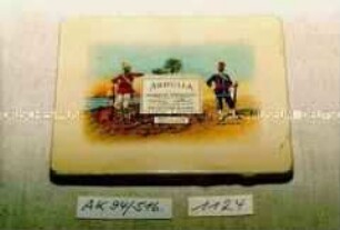 Blechdose für 10 Stück Zigaretten "ABDULLA CIGARETTE SPECIALISTS EGYPTIAN BLEND BRAND No 18 GOLD TIPPED"