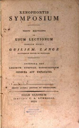Xenophontis Symposium