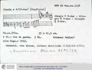 Quartett D-Dur