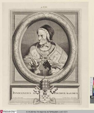 Innocentius XI Pontifex Maximus [Porträt des Benedetto Odescalchi, Papst Innozenz XI.]