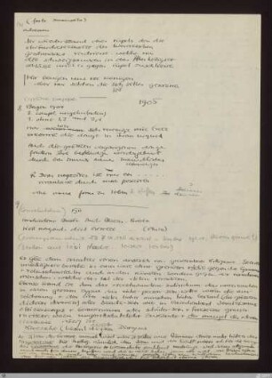 9) 1911 verschiedene Briefe : [NLB, S. 107/114-115] / Niederschrift von Karl Josef Partsch