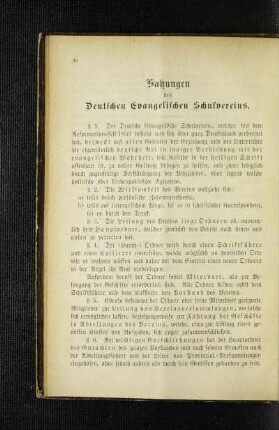 Satzungen des Deutschen Evangelischen Schulvereins