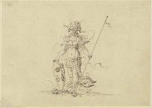Athena mit Lanze und Schild