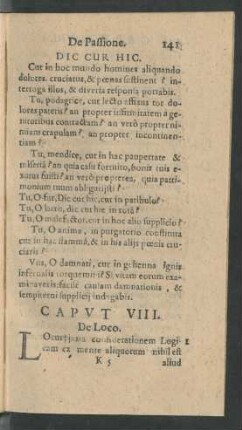 Caput VIII. De Loco.