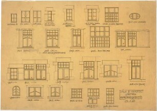 Billing, Hermann; Bretten, Heilbronnerstr. 3; Haus Dr. Gerber - Fenster (Ansichten)