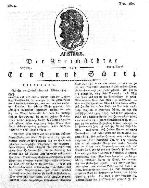 Nro. 162., Dienstag den 14. August