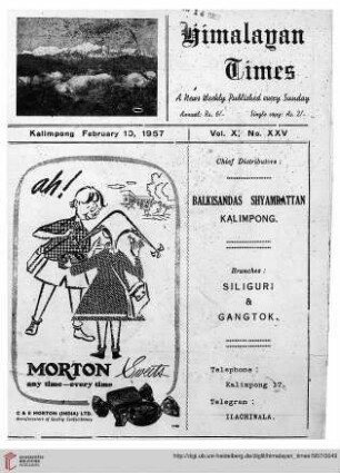 No. XXV (10 February 1957)