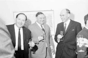 Freiburg: Gödecke; Rektor Prof. Boesch, Prof. Fleckenstein, Dr. Teicher