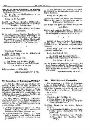 Verwendung der Bezeichnung "Mischehe" : [Allgemeine Verwaltungssachen] ; [Für das Reich] ; [Amtliche Erlasse] ; [Amtlicher Teil]