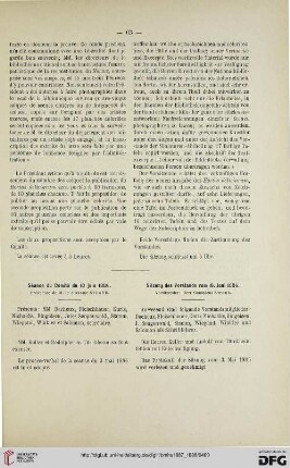 Séance du Comité du 10 juin 1886: Sitzung des Vorstands vom 10. Juni 1886