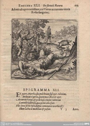 Emblema XLI. De secretis Naturae.