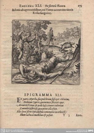 Emblema XLI. De secretis Naturae.