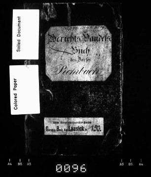 Gerichtshandels- und Konsensbuch von Rohrbach (bei Naunhof), Bd. 4