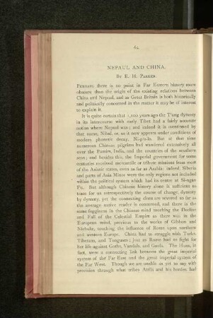 Nepaul and China.