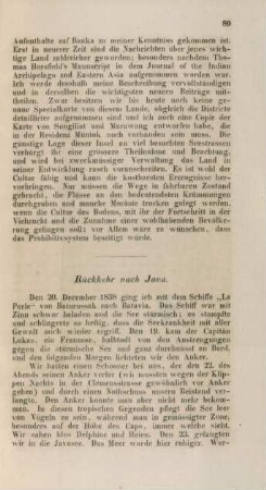 Rückkehr nach Java