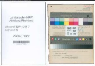 Entnazifizierung Heinz Zeidler , geb. 04.04.1897 (Haendler)