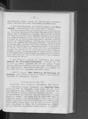 Sitzung am 24. Juni 1902.