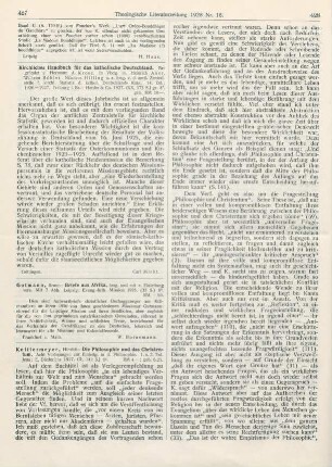 427 [Rezension] Auer, Heinrich, Kirchliches Handbuch für das katholische Deutschland. Begr. v. Hermann A. Krose. 14. Bd.: 1926-1927