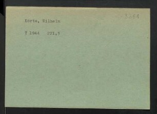 Korte, Wilhelm