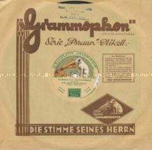 Platte mit Unterhaltungsmusik