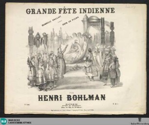 Grande fête indienne : Quadrille brillant pour le piano