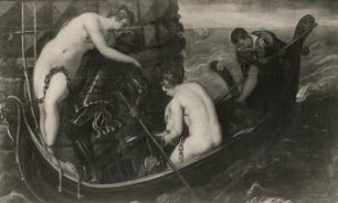 Robusti, Jacopo gen. Jacopo Tintoretto. Die Rettung der Arsinoe. Leinwand; 153 x 251 cm. Dresden: Staatliche Kunstsammlungen, Gemäldegalerie Alte Meister Kat. 1908 Nr. 269