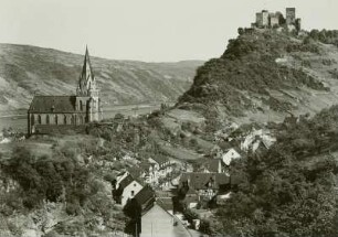 Oberwesel mit der Stiftskirche Unserer lieben Frau und Schloss Schönburg