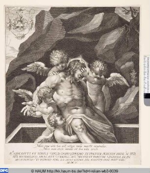 [Christus wird von vier Engeln ins Grab gelegt; Burial of Christ]