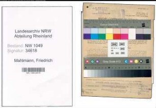 Entnazifizierung Friedrich Mahlmann , geb. 15.07.1901 (Buchhalter)