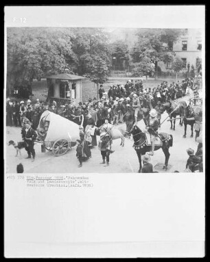 Ulm, Festumzug 1898, Fahrendes Volk und Landsknechte, altdeutsche Trachten