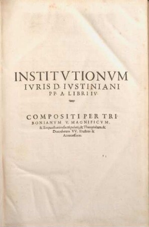 Institvtionvm Ivris D. Ivstiniani PP. A Libri IV.