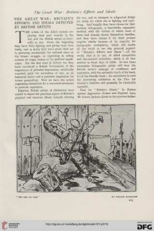 71: The Great War : Britain's efforts and ideals depicted by British artists