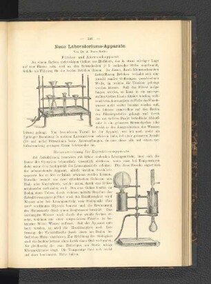 Neue Laboratoriums-Apparate.