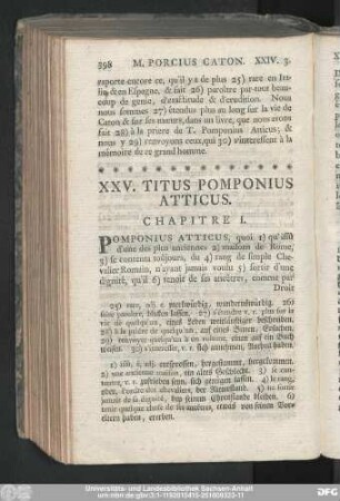 XXV. Titus Pomponius Atticus.